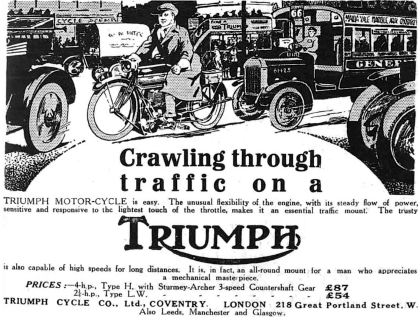 Triumph Model H publicidad 2