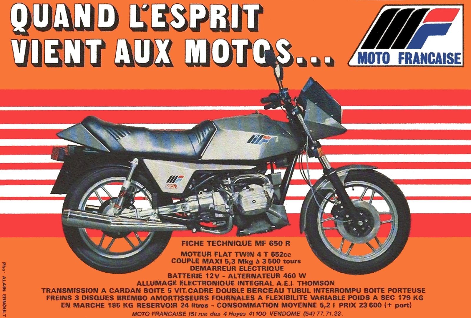Moto del día: Moto Française MF 650 R