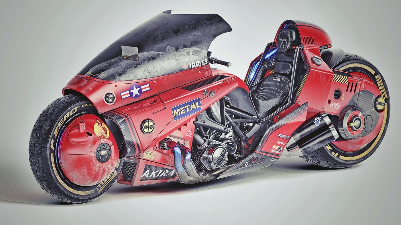 Esta moto réplica de Akira es un prototipo diseñado con un gusto exquisito
