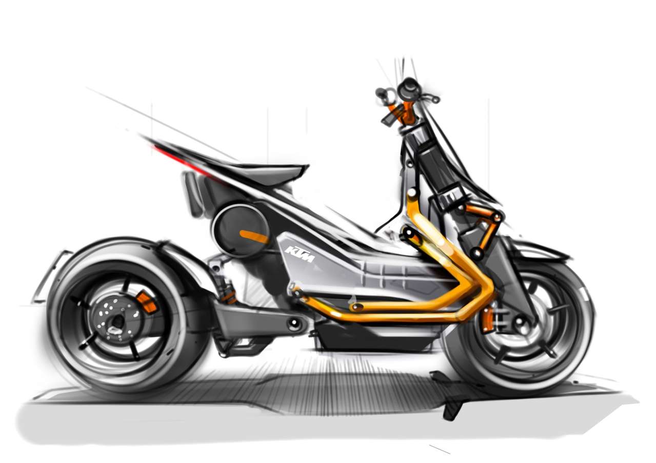 KTM E-Speed: el boceto del scooter eléctrico austriaco