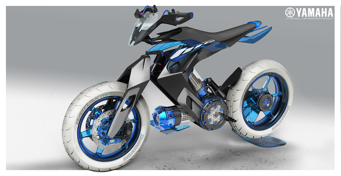 Yamaha XT 500 H2O Concept, una moto que funciona con agua a presión