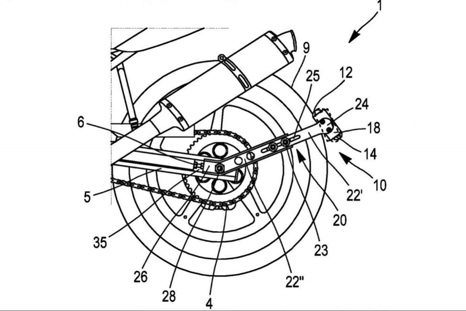 La patente de Michelin que ayuda a mover la moto en parado