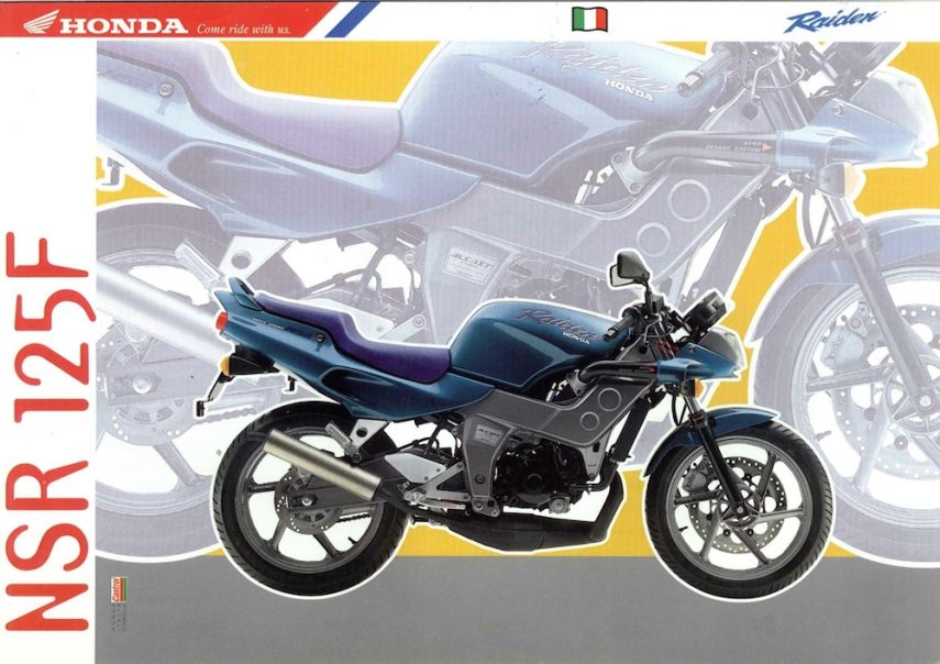 Honda Raiden NSR F 92 Raiden azzurro volantino