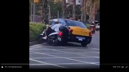 accidente taxista moto Barcelona 30 junio 2021