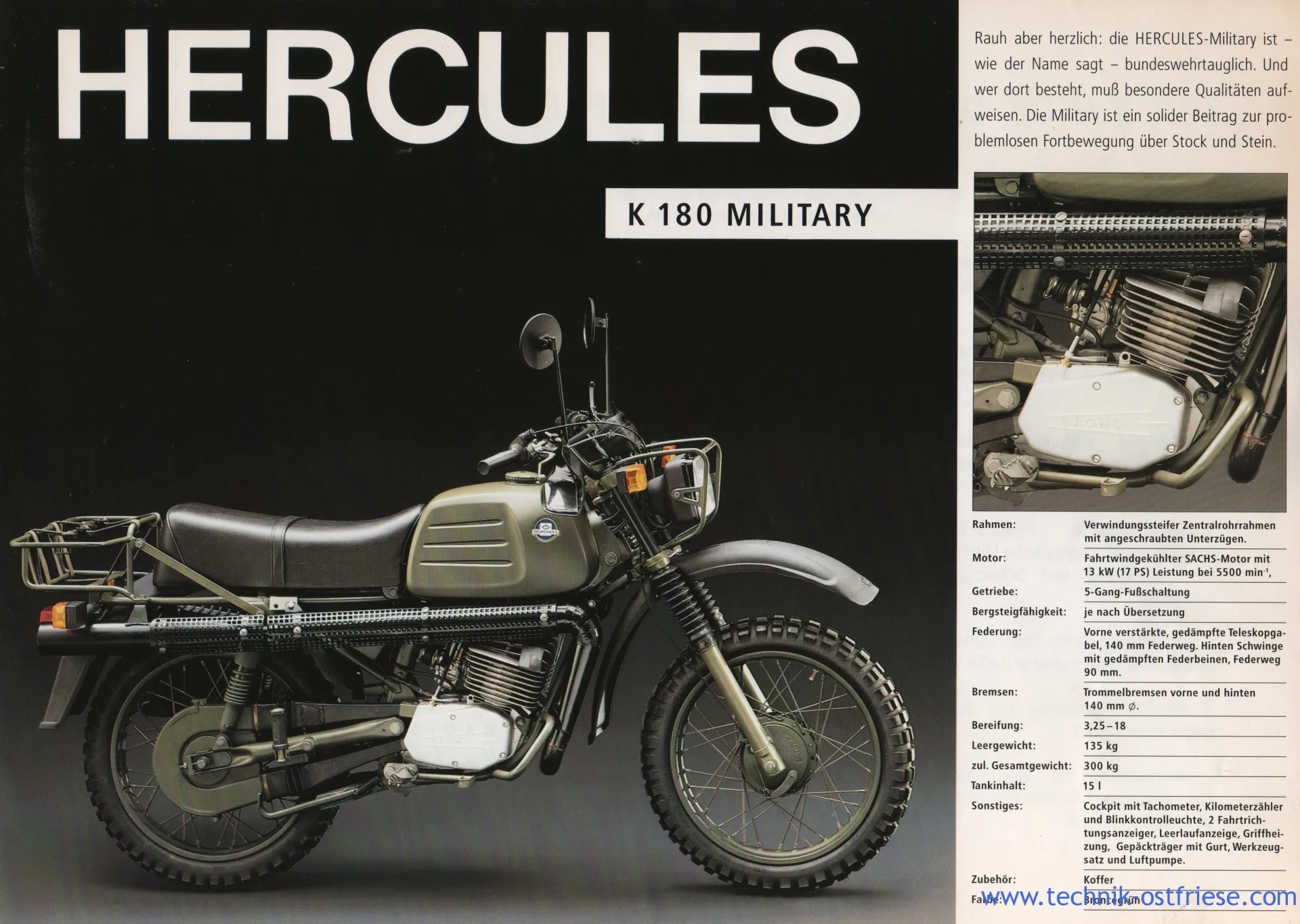 hercules k 125 military 1976 moto